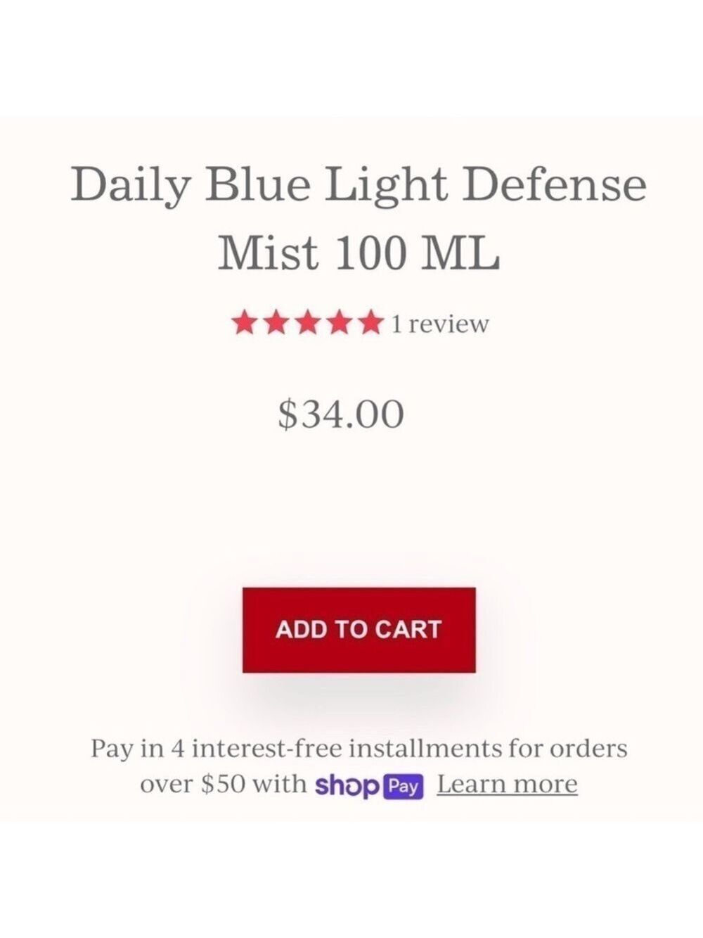 Complex Culture Filter Out Daily Blue Light Defense Mist | NEW | 100mL - Picture 3 of 10